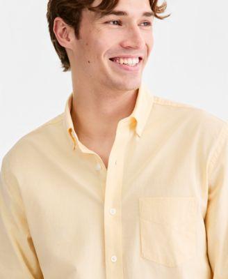 Men's Solid Stretch Oxford Cotton Shirt by CLUB ROOM