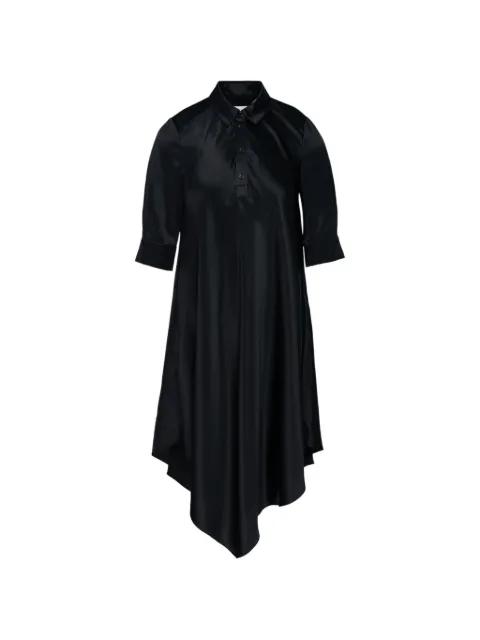 asymmetric silk-satin dress by CLUB21 COLLECTION