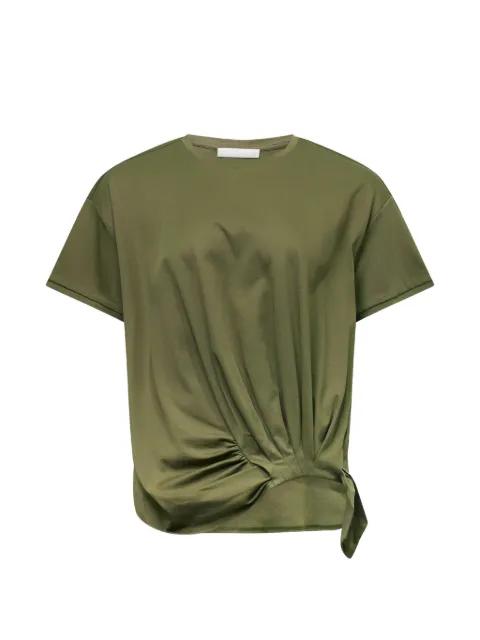 sheen knotted cotton T-shirt by CLUB21