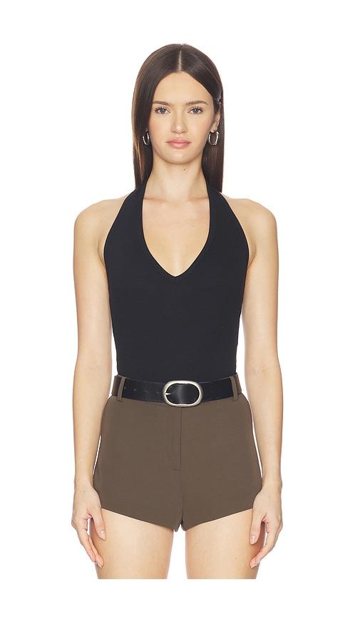 CLYQUE Calli Bodysuit in Black by CLYQUE