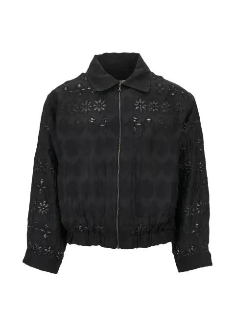 Ares sheer lace-patterned jacket by CMMN SWDN