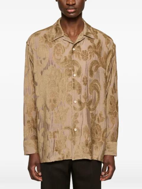 Ario floral-jacquard shirt by CMMN SWDN