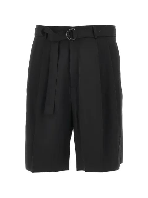 belted pleated shorts by CMMN SWDN