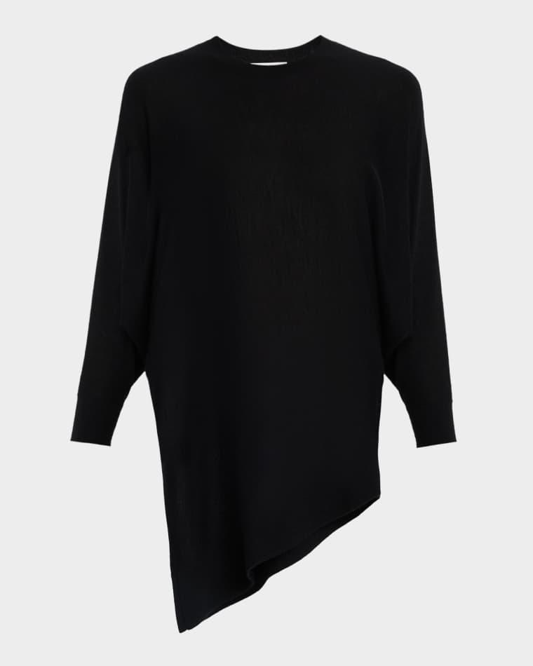 Asymmetrical Cashmere Knit Pullover by CO