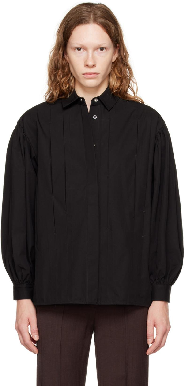 Black Boxy Shirt by CO