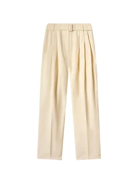 belted pleated trousers by CO COLLECTION