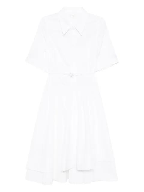 layered cotton shirt dress by CO COLLECTION