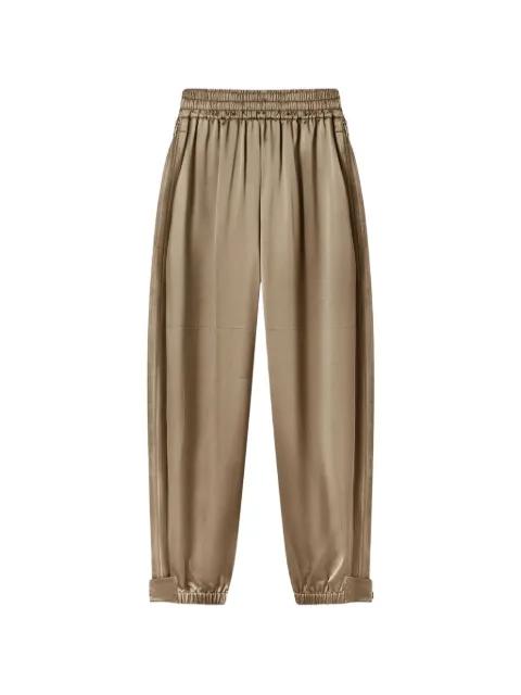 side-zip elasticated-cuff track pants by CO COLLECTION