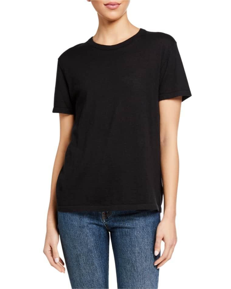 Cashmere Short-Sleeve T-Shirt by CO