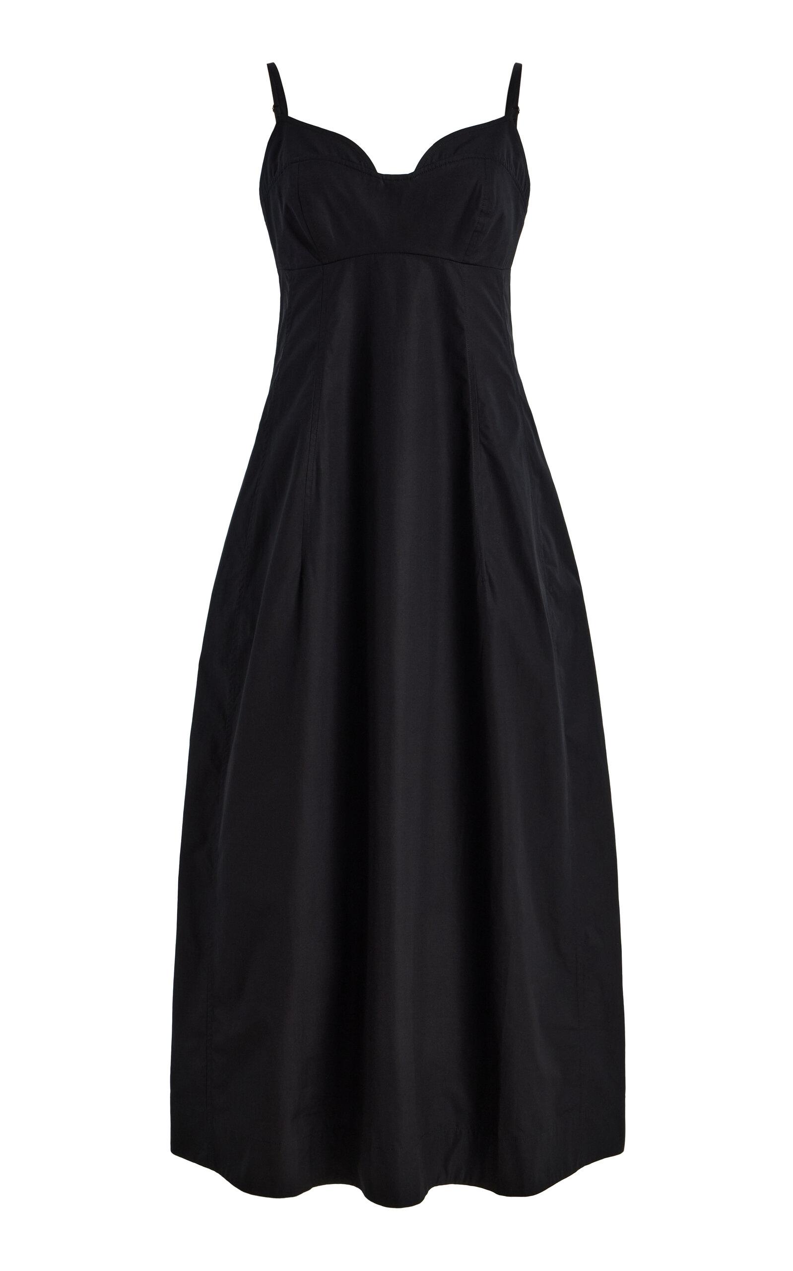 Co Cotton Sateen Midi Dress - Moda Operandi by CO