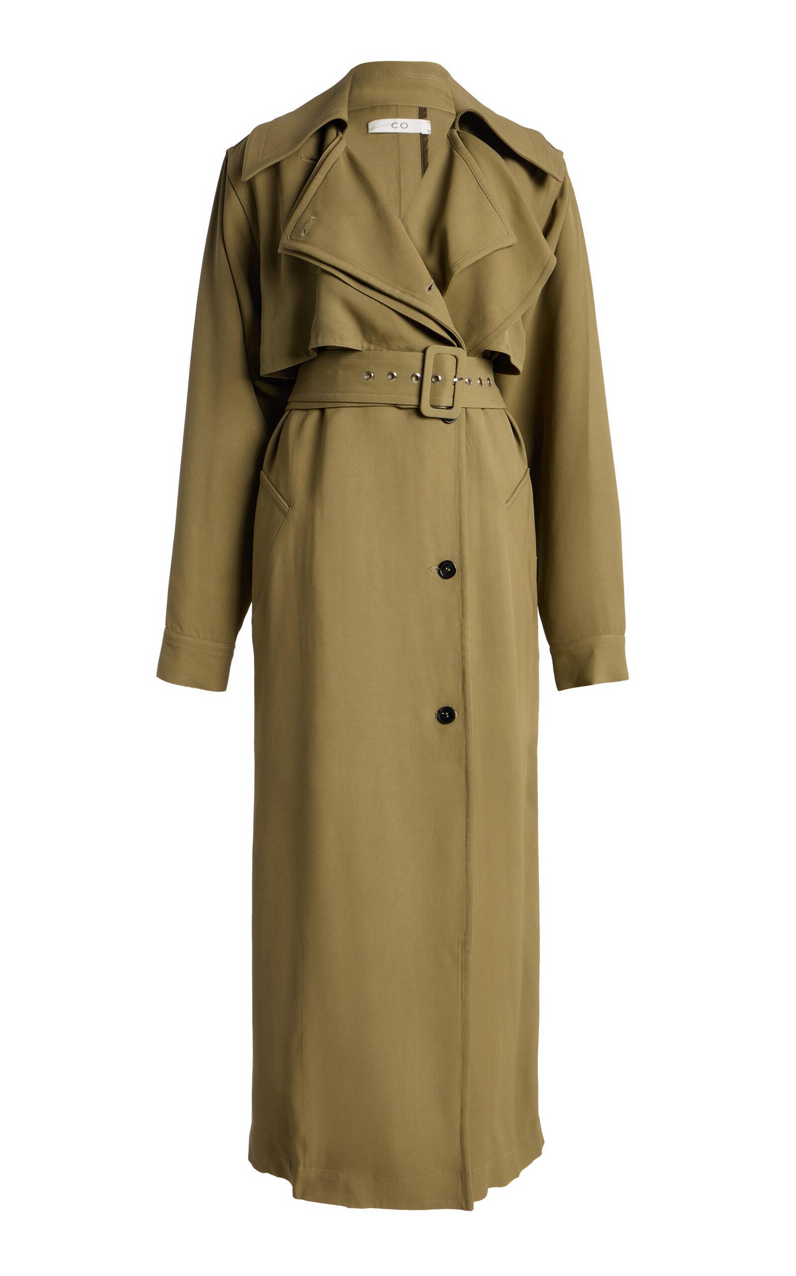 Co Double-Layer Belted Trench Coat - Moda Operandi by CO