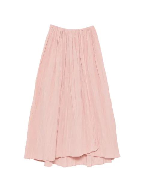 textured maxi skirt by CO.GO