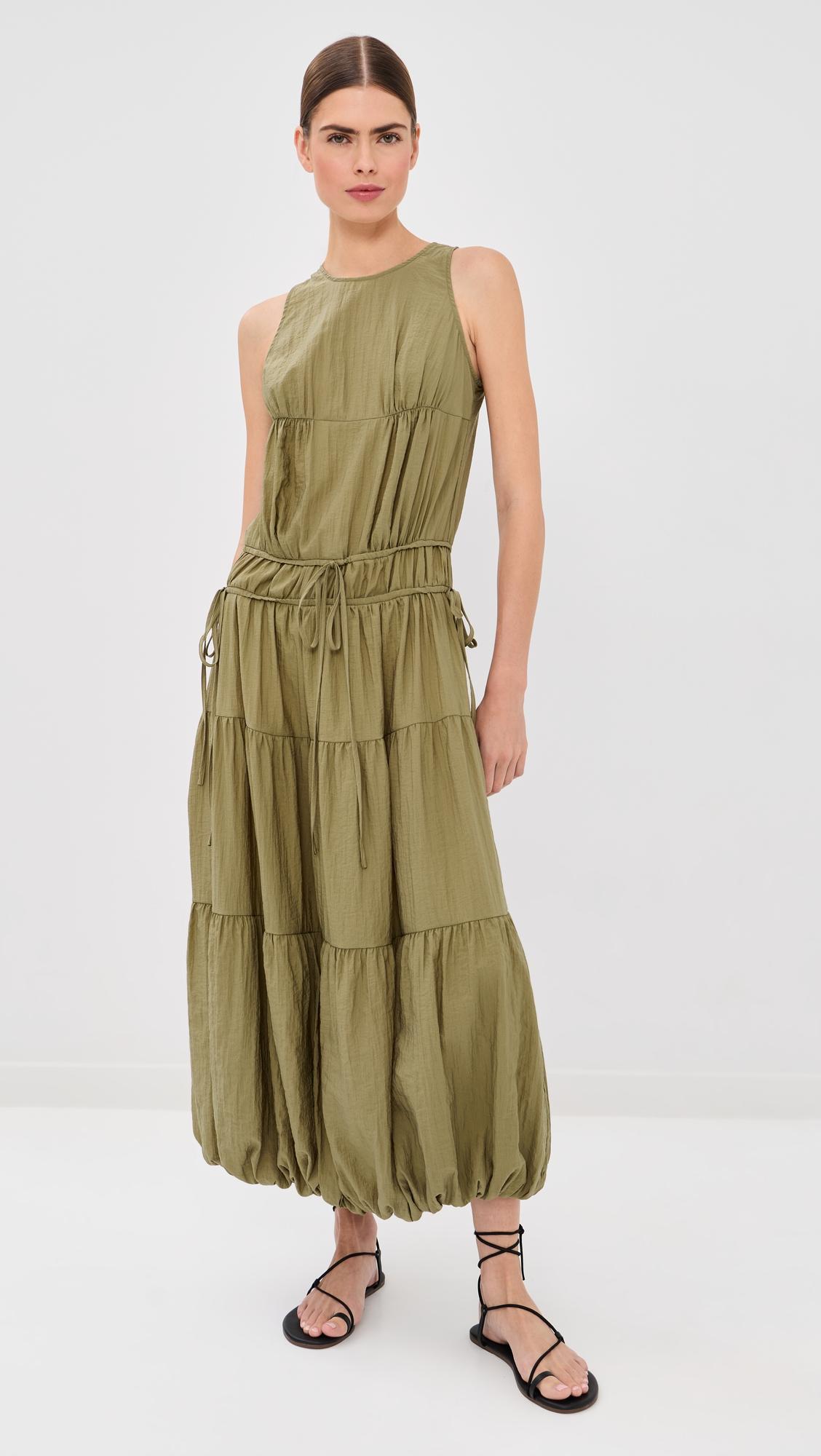 Soft Gathered Turn Up Dress by CO