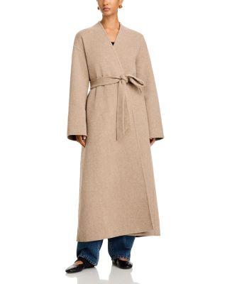 Wool Blend Wrap Coat by CO