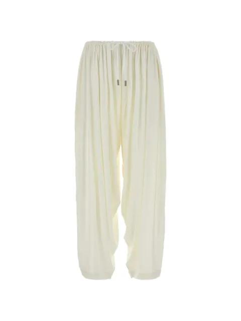 elasticated-waist gathered trousers by CO