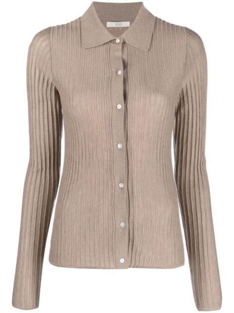 ribbed-knit cashmere cardigan by CO