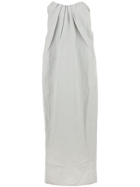 strapless pleat-detail shift maxi dress by CO
