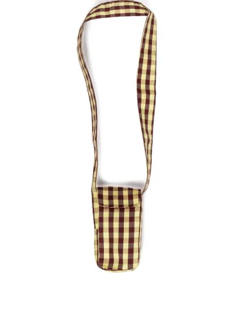 check-print cross body bag by COA NYC