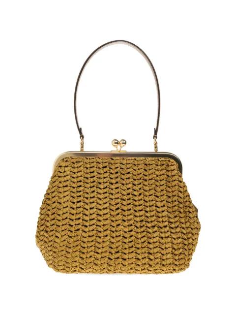27 Kisslock Frame interwoven tote bag by COACH