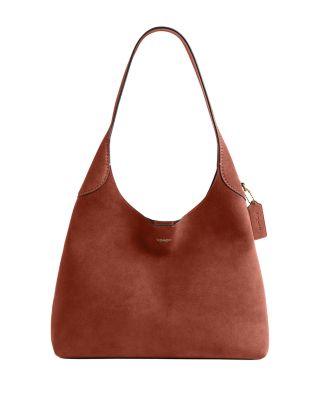 Brooklyn 34 Suede Shoulder Bag by COACH