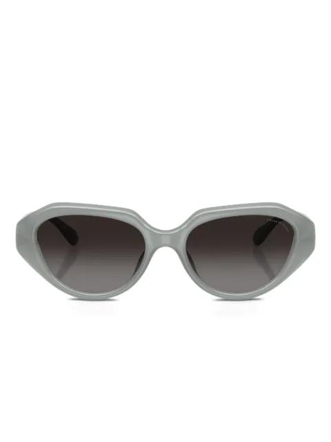 C logo-plaque geometric-frame sunglasses by COACH