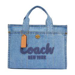 Cargo tote in denim by COACH