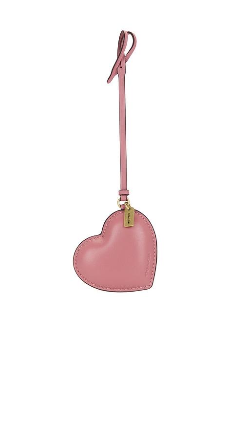Coach Heart Puffy Bag Charm in Mauve by COACH