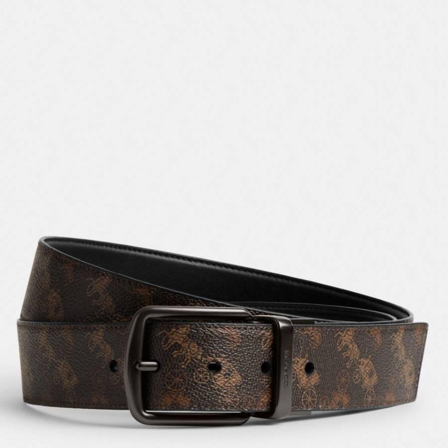 Coach Horse And Carriage Print Cut-To-Size Reversible Belt by COACH