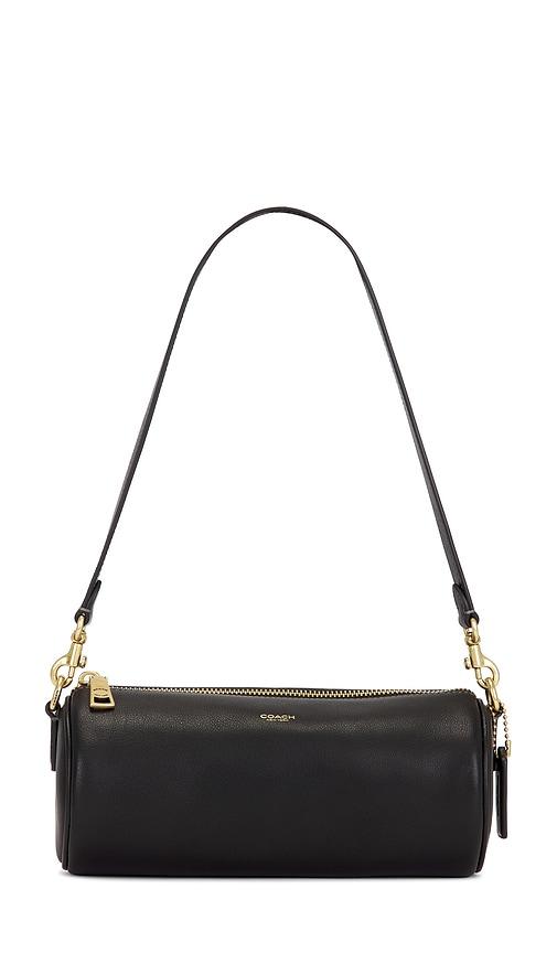 Coach Natural Grain Leather Barrel Bag in Black by COACH