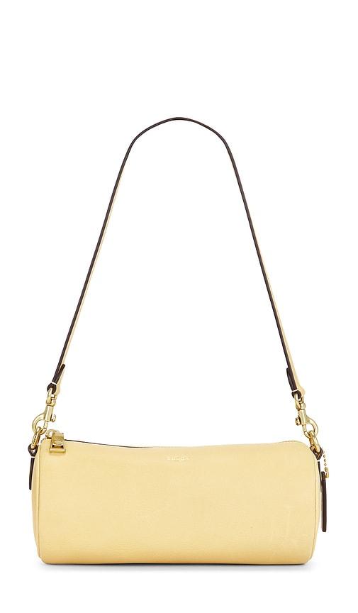 Coach Natural Grain Leather Barrel Bag in Yellow by COACH