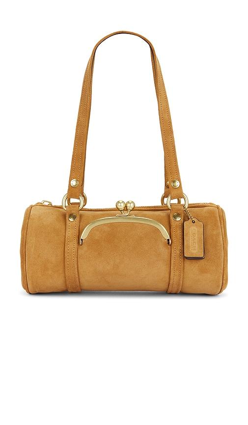 Coach Originals Kisslock Barrel Bag 28 in Brown by COACH