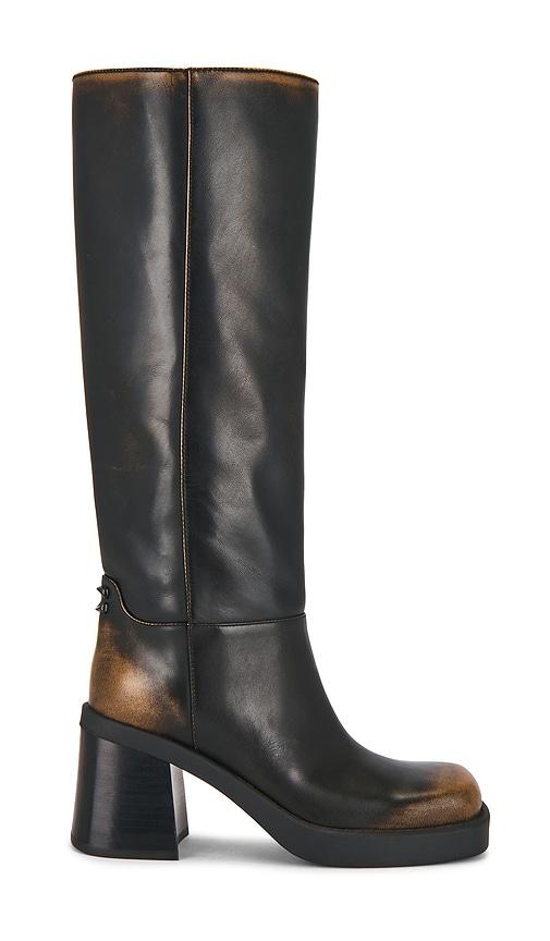 Coach Sculpted C Tall Boot in Black by COACH