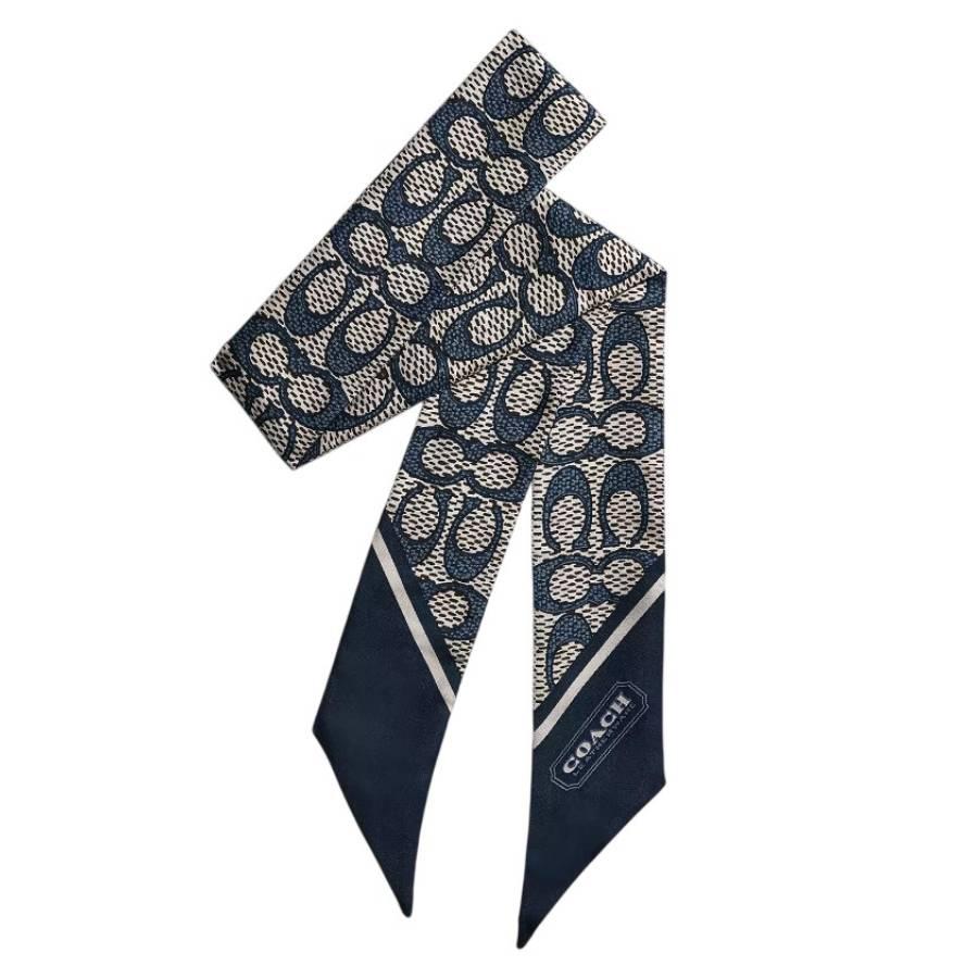Coach Signature Print Silk Scarf by COACH