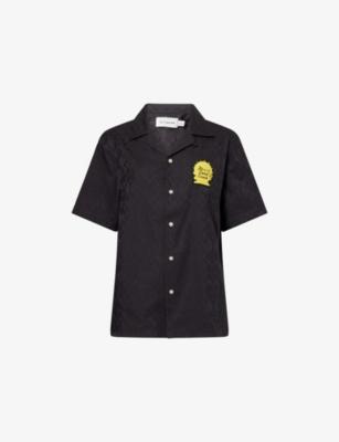 Coach x Brain Dead Logo-Patch Camp Cotton Shirt by COACH