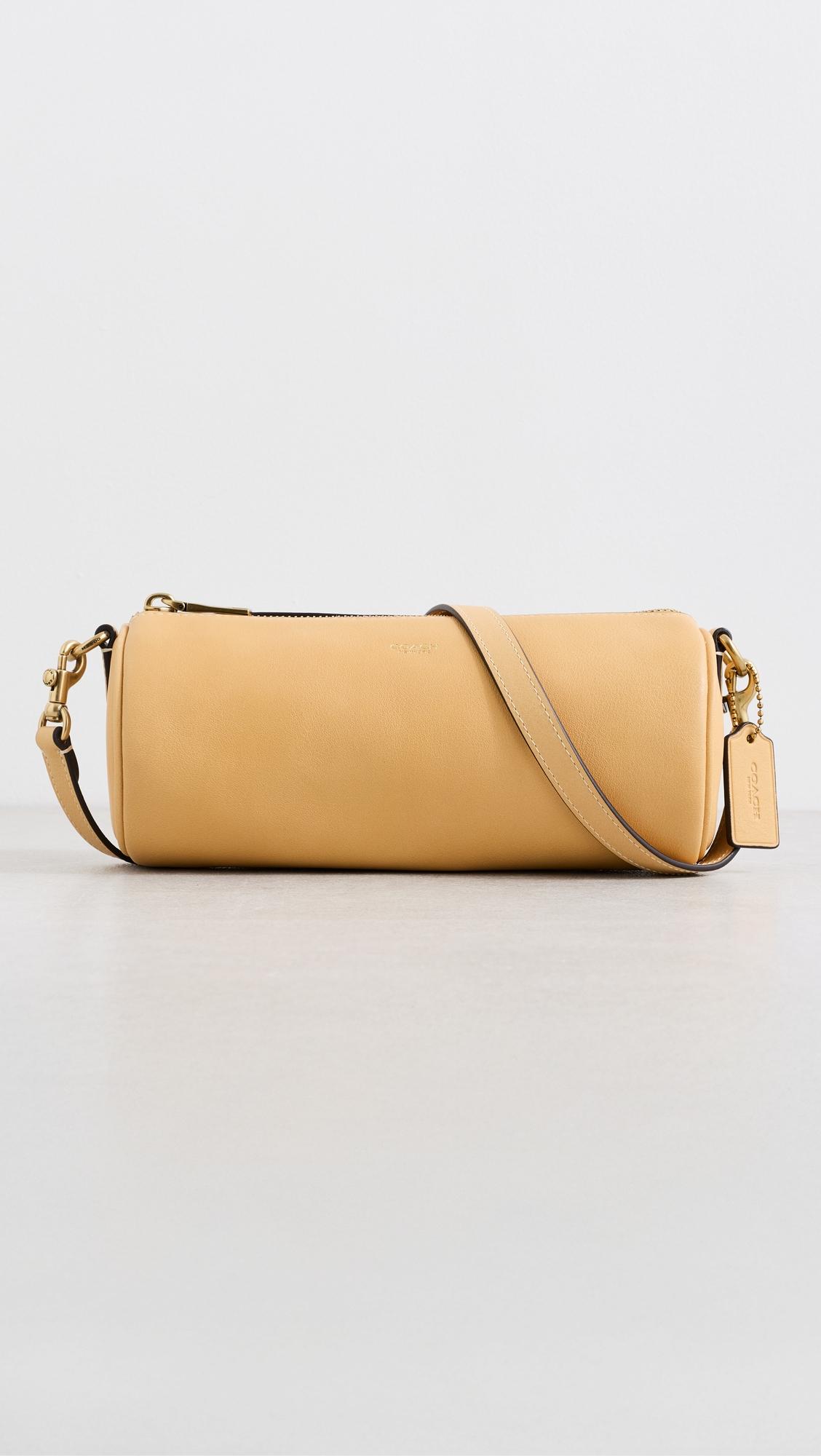 Leather Barrel Bag by COACH