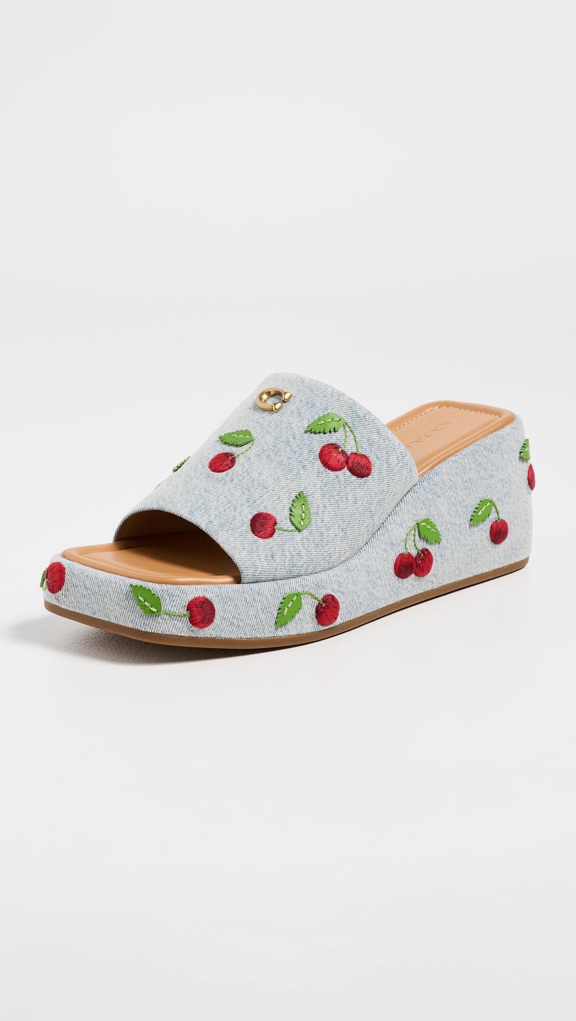 Marie Platform Slide Sandals by COACH