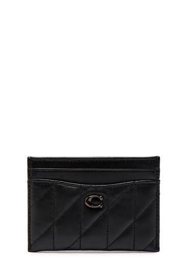 Pillow quilted leather card holder by COACH