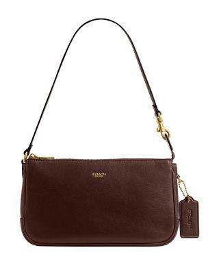 Plaza Mini Leather Shoulder Bag by COACH