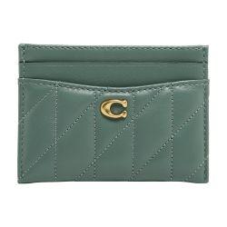 Quilted pillow leather essential card holder by COACH