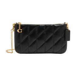 Quilted pillow leather pouch bag by COACH