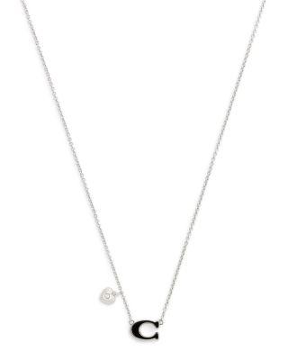 Signature C Heart Pendant Necklace by COACH