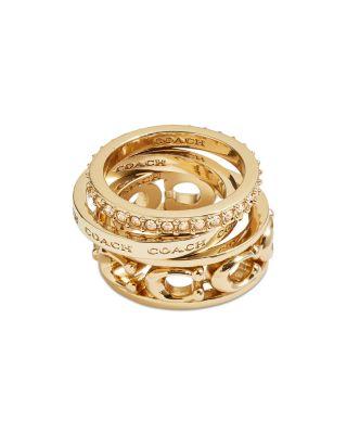Signature Openwork Ring Set by COACH