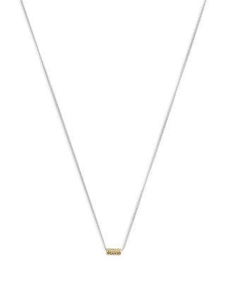 Signature Quilted Tube Pendant Necklace by COACH
