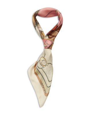 Stacked Tabby Print Silk Square Scarf by COACH