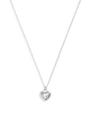 Stone Heart Pendant Necklace by COACH
