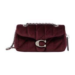 Tabby quilted velvet shoulder bag 20 by COACH