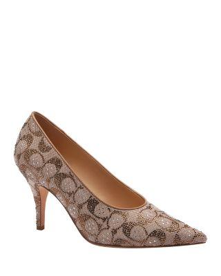 Women's Daisy Signature Jacquard Pumps by COACH