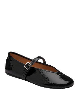 Women's Sculpted C Crinkle Patent Leather Mary Jane Shoes by COACH