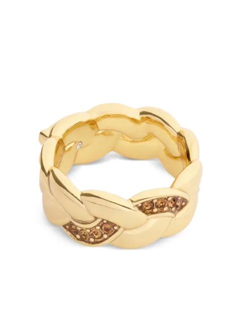 braided embellished ring by COACH