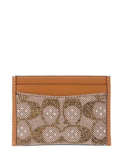 crystal signature essential card holder by COACH
